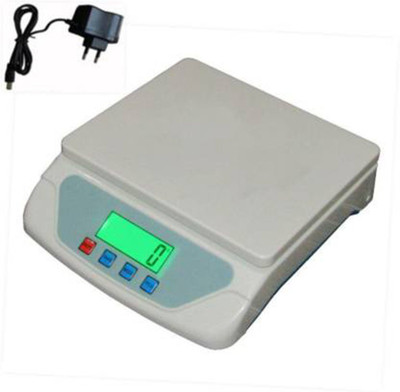 INDICUL Premium 30kg weight machine with Adapter Weighing Scale (White) Weighing Scale(White)