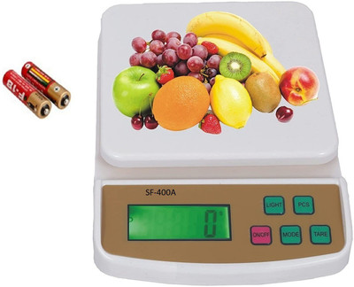 Siya Shine Electronic Digital 1Gram-10 Kg Weight Scale, Kitchen weight machine,auto zero Weighing Scale(White)