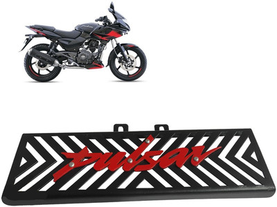acube mart Radiator Grill Guard for Bajaj Pulsar 220F (Black red) Bike Radiator Guard(Bajaj)
