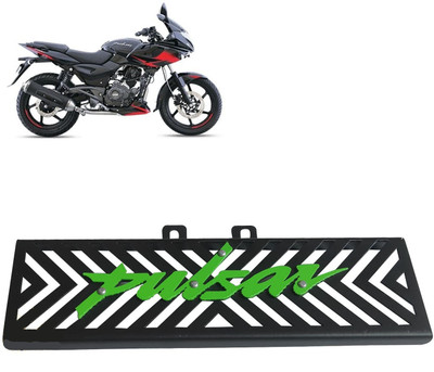 acube mart Radiator Grill Guard for Bajaj Pulsar 220F (Black green) Bike Radiator Guard(Bajaj)