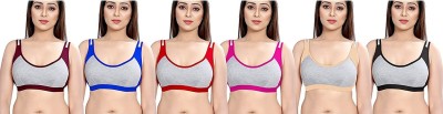 LX PRODUCTS Women Sports Non Padded Bra(Multicolor)