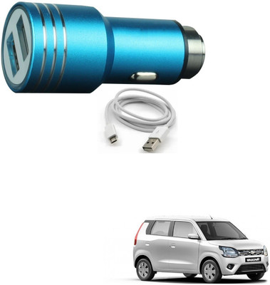 AuTO ADDiCT 17 W Turbo Car Charger(Blue, With USB Cable)