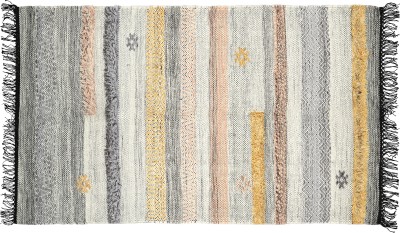 Savon Grey Wool Area Rug(3 ft,  X 5 ft, Rectangle)
