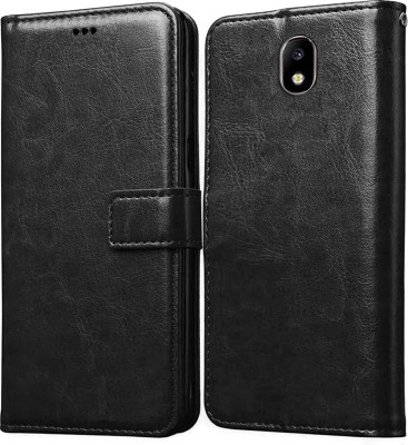 Casotec Flip Cover for Samsung Galaxy J7 Pro(Black, Pack of: 1)