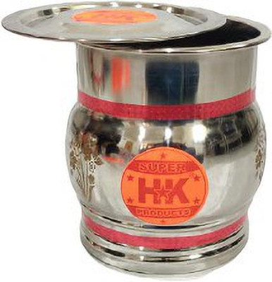 Super HK Steel Grocery Container  - 4 L(Silver)