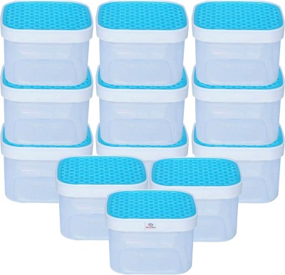 Heart Home Plastic Grocery Container  - 1200 ml(Pack of 12, Blue)