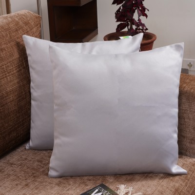 HOMEMONDE Plain Cushions Cover(Pack of 2, 50 cm*50 cm, White)