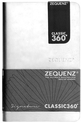 Zequenz A6- Size Signature Classic Note Book White Ruled A6 Notebook Ruled 256 Pages(White)