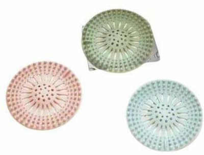 JRD Bathroom Sink Plastic Push Down Strainer(5 cm Set of 3)