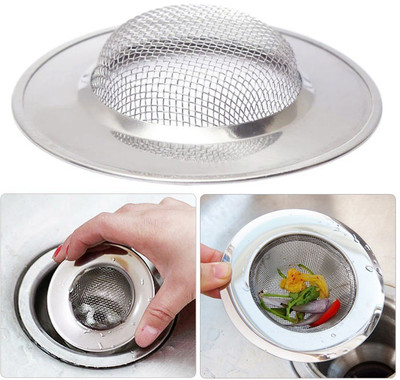 Tekzie Basin Stainless Steel Push Down Strainer(11 cm Set of 1)