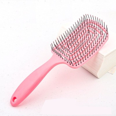 Dhvsam Hair Comb Brush, Detangling Brush and Hair Comb Set for Men and Women, Great On Wet or Dry Hair, No More Tangle Hairbrush for Long Thick Thin Curly Natural Hair (Pink)