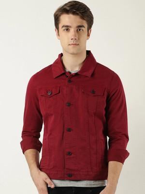 KLIZEN 3/4th Sleeve Solid Men Denim Jacket