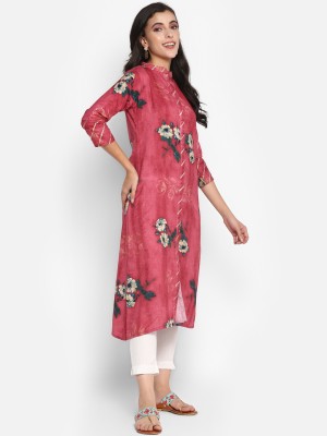 vaaba Women Printed A-line Kurta(Multicolor)