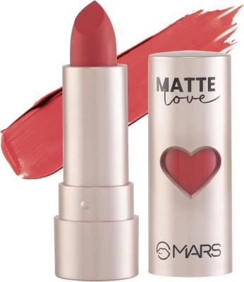 MARS Ultra Pigmented Matte Love Lipstick With Creamy Formula Candy Amusement-LS21(Candy Amusement, 1.4 g)