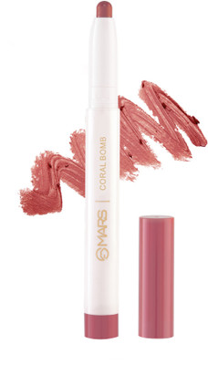MARS Non-Transfer Long Lasting Poppins Rotating Matte Lip Crayon(Corol Bomb-10, 1.3 g)