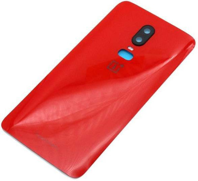 Sandreezz OnePlus 6 Original Back Panel(Red)