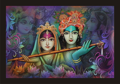 shivang craft Digital Reprint 18 inch x 12 inch Painting(With Frame)