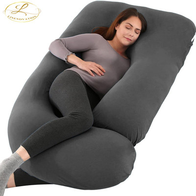 EVOL Upgrade Model Pregnancy Pillow Microfibre Solid Pregnancy Pillow Pack of 1(Grey)
