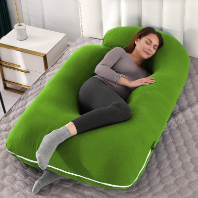 Linenovation Microfibre Solid Pregnancy Pillow Pack of 1(Light Green)
