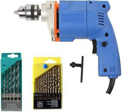 NSK TOOLS 10 mm 10 mm copper winding Pistol Grip Drill With Drill bit set Power & Hand Tool Kit(3 Tools)