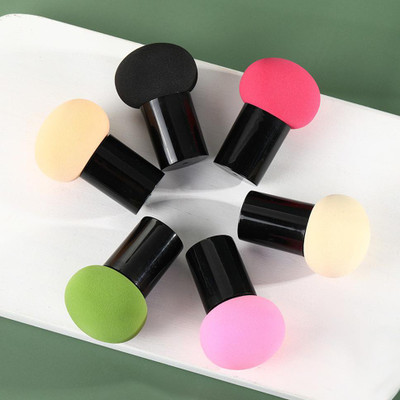 Xester 6 pcs Foundation Powder Puff Mushroom Head Face Puffs (Random Color)