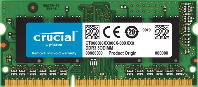 Crucial DDR3 DDR3 8 GB (Quad Channel) Laptop RAM (CT102464BF160B)(Green)