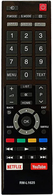BhalTech RM-L1625 LED LCD Smart TV with Function YouTube/Netflix Compatible for  Toshiba Remote Controller(Black)