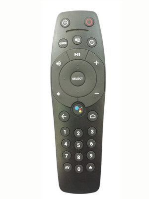 LipiWorld Set Top Box Remote Control (Without Voice) Function Compatible for  Tata Sky Remote Controller(Black)