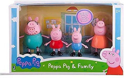 Just97 Peppa Pig Family in peppa pig set 0f 4 in toys for kids PIG66(Multicolor)