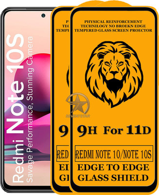 SEVEN7STAR Edge To Edge Tempered Glass for Mi Redmi Note 10s(Pack of 2)