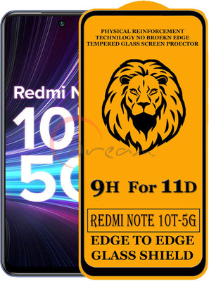 SEVEN7STAR Edge To Edge Tempered Glass for Mi Redmi Note 10T 5G(Pack of 1)