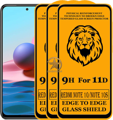SEVEN7STAR Edge To Edge Tempered Glass for Mi Redmi Note 10(Pack of 3)