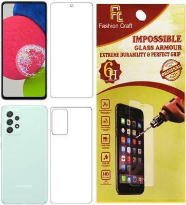 PONDRIK Front and Back Screen Guard for Samsung Galaxy A52s 5G(Pack of 2)