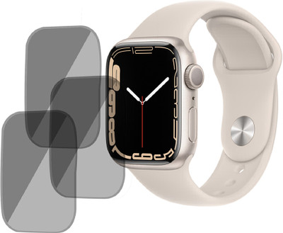 XAZE Screen Guard for Apple Watch Series 7 GPS (41mm) Smart Watch(Pack of 3)