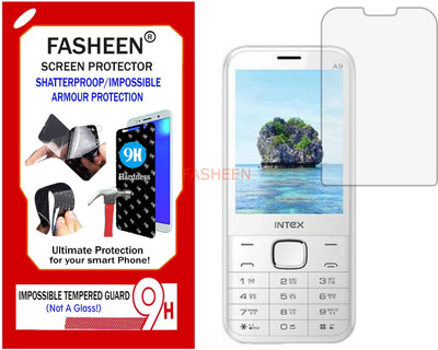 Fasheen Tempered Glass Guard for INTEX A9 (Flexible Shatterproof)(Pack of 1)