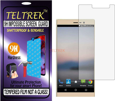 TELTREK Tempered Glass Guard for PANASONIC ELUGA A2 (Flexible Shatterproof)(Pack of 1)