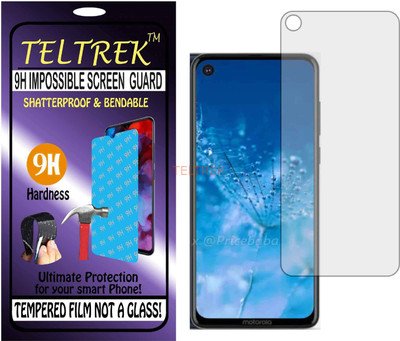 TELTREK Tempered Glass Guard for MOTOROLA P40 POWER (Flexible Shatterproof)(Pack of 1)