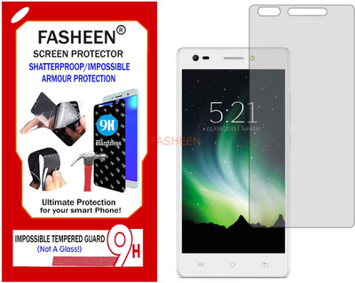 Fasheen Tempered Glass Guard for LAVA X5 4G (Flexible Shatterproof)(Pack of 1)