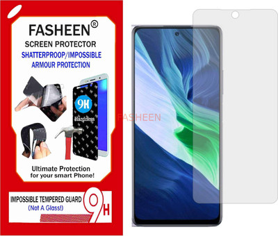 Fasheen Tempered Glass Guard for INFINIX NOTE 10 (Flexible Shatterproof)(Pack of 1)