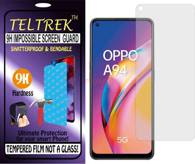 TELTREK Tempered Glass Guard for OPPO A94 5G CPH 2211 (Flexible Shatterproof)(Pack of 1)