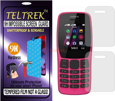 TELTREK Tempered Glass Guard for NOKIA 110 DS 2020 (Flexible Shatterproof)(Pack of 1)