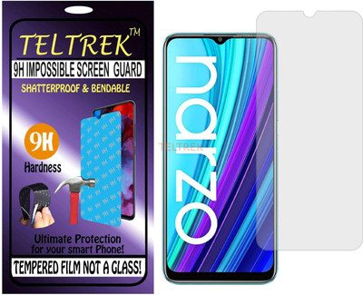 TELTREK Tempered Glass Guard for REALME NARZO 30A (Flexible Shatterproof)(Pack of 1)