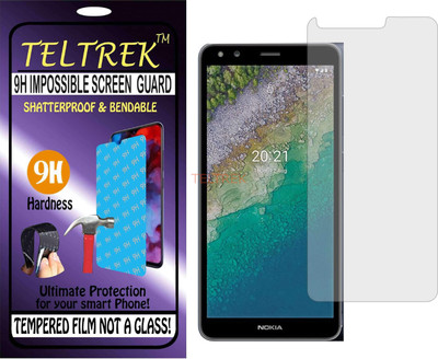 TELTREK Tempered Glass Guard for NOKIA C01 PLUS TA1383 (Flexible Shatterproof)(Pack of 1)
