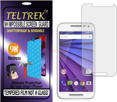 TELTREK Tempered Glass Guard for MOTOROLA G TURBO (Flexible Shatterproof)(Pack of 1)