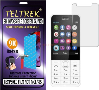 TELTREK Tempered Glass Guard for NOKIA 230 DUAL SIM (Flexible Shatterproof)(Pack of 1)