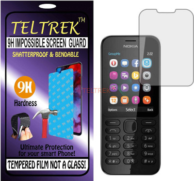 TELTREK Tempered Glass Guard for NOKIA 222 (Flexible Shatterproof)(Pack of 1)