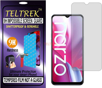 TELTREK Tempered Glass Guard for REALME NARZO 20 A (Flexible Shatterproof)(Pack of 1)