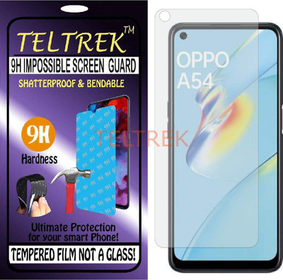 TELTREK Tempered Glass Guard for OPPO A54 (Flexible Shatterproof)(Pack of 1)
