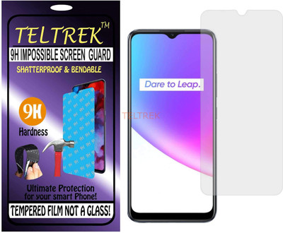 TELTREK Tempered Glass Guard for REALME C25 (Flexible Shatterproof)(Pack of 1)