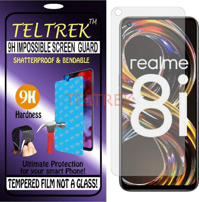 TELTREK Tempered Glass Guard for REALME 8i RMX3151 (Flexible Shatterproof)(Pack of 1)